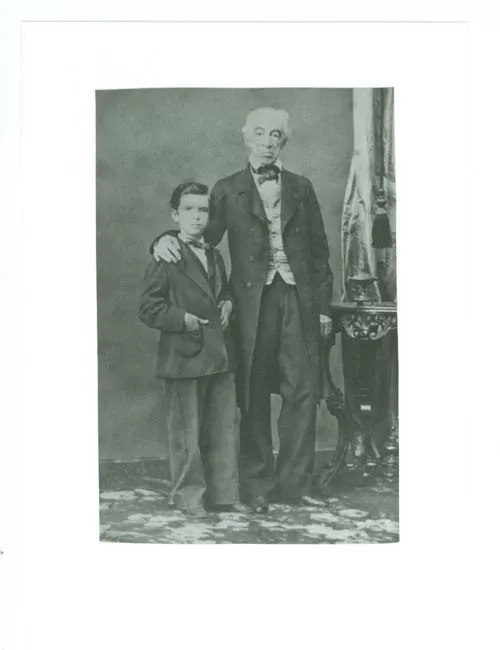Retrato de José Antonio Alemparte Vial e hijo