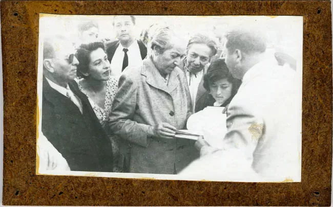 Visita de Gabriela Mistral