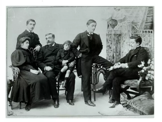 Retrato de Severo Undurraga e hijos