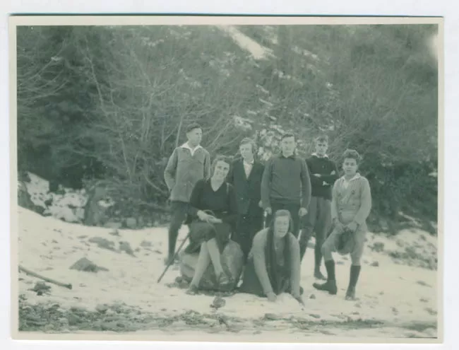 Retrato de Don Kurt Altschwager Scheffers y amigos