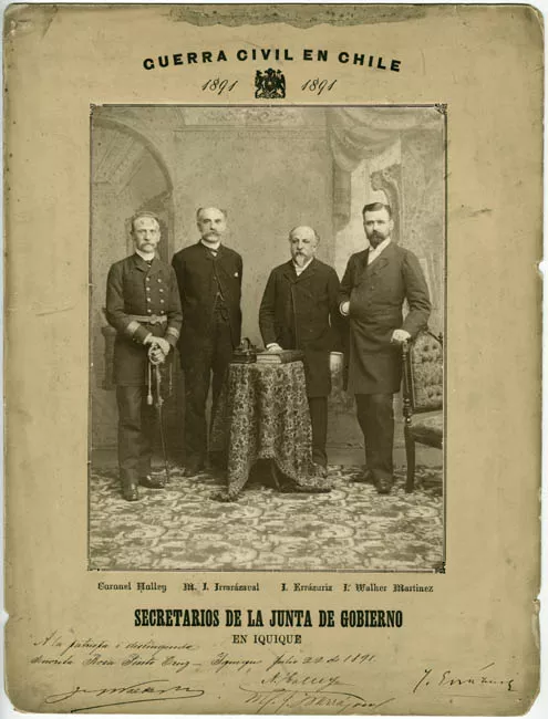 Secretarios de la Junta de Gobierno, Guerra Civil en Chile 1891.