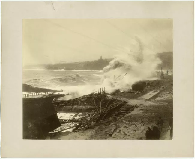 Temporal en la costa