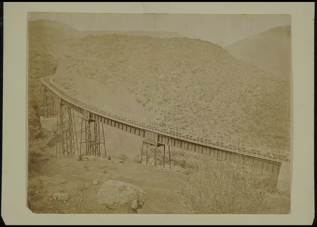 Puente ferroviario Los Maquis en la Región de Valparaíso