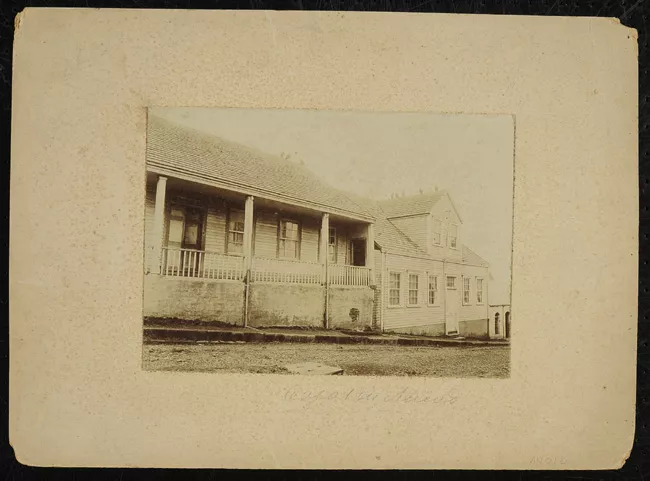 Fachadas de casas en Ancud 