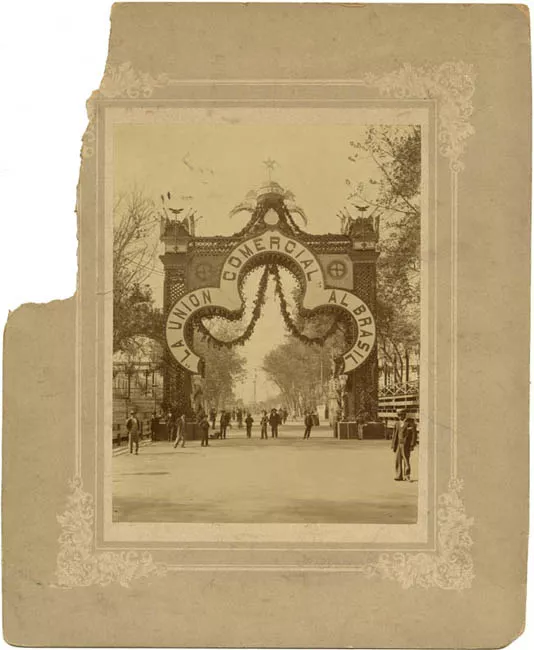Arco de recepción a la Delegación Comercial Brasilera de visita en Chile.   