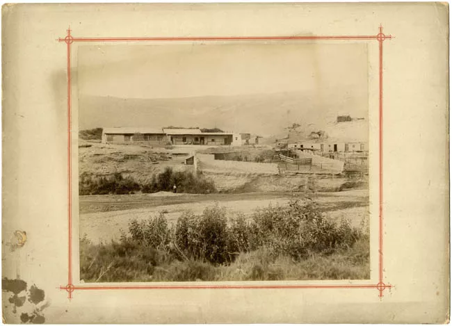 Casas de Tiliviche desde la Alameda. 