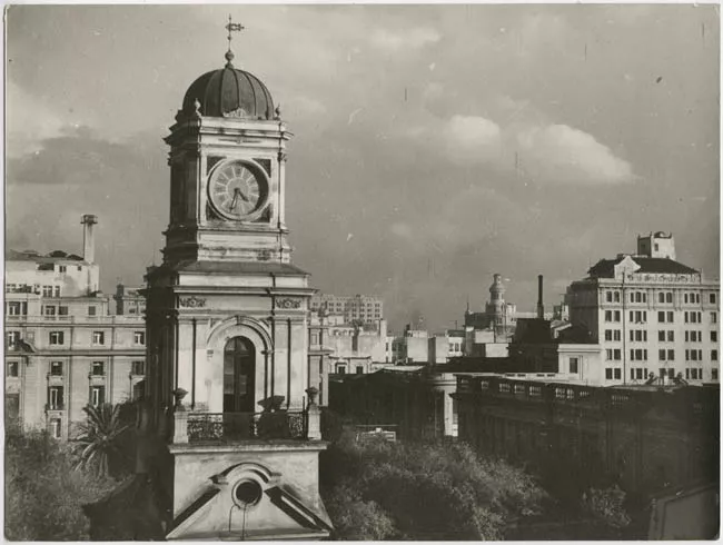 Torre del edificio del  Museo Histórico Nacional de Santiago