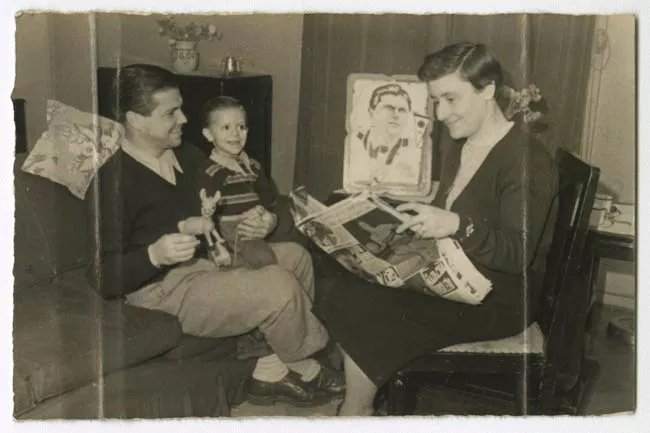 Félix Díaz con su hijo Félix Mario