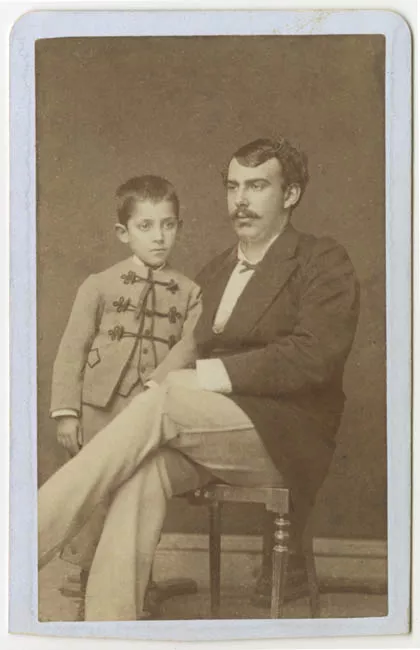 Retrato de Don Rafael Correa Echague y niño