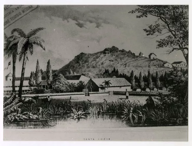 VISTA DEL CERRO SANTA LUCIA.SANTIAGO.