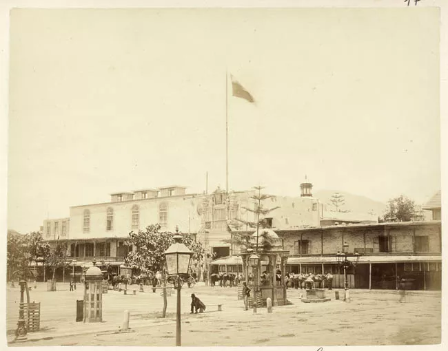 Palacio de los Virreyes durante la ocupación chilena.