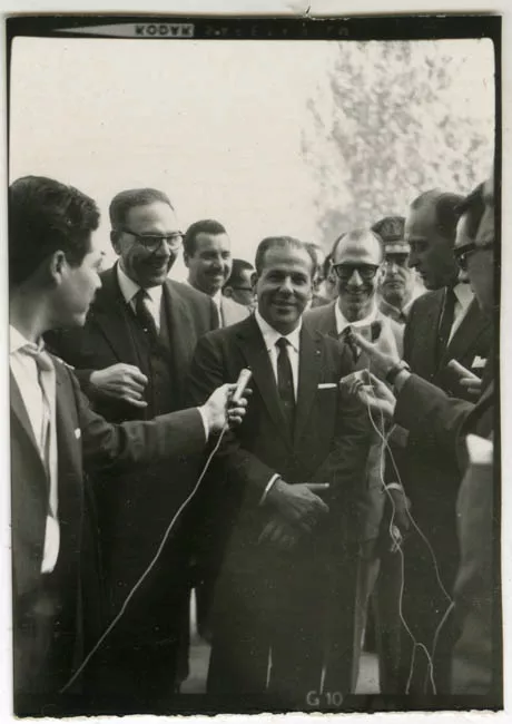 Joao Goulart Presidente de Brasil en Estadio Nacional.