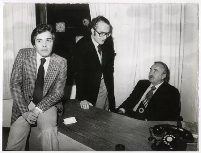 Pedro Cárdenas, Pedro Carcuro y Sergio Livingstone