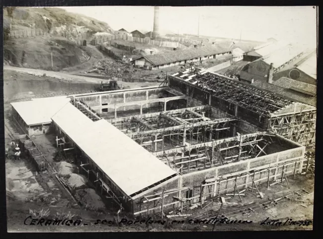 Cerámica sec. porcelana en construcción Lota 