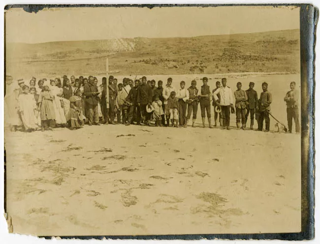 Entierro de José Paredes. Isla de Pascua.