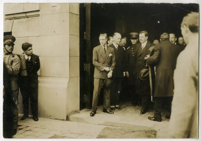 Presiente Arturo Alessandri Palma y Eduardo de Windsor, Príncipe de Gales