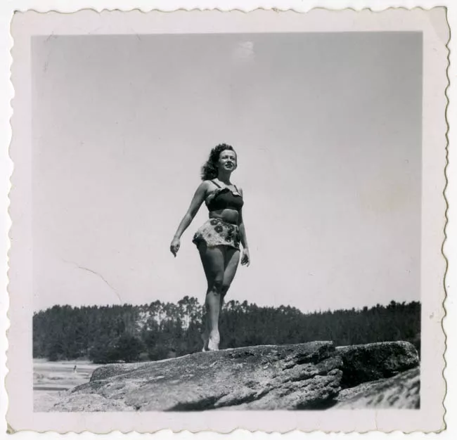 SILVIA PIÑEIRO EN SU JUVENTUD.