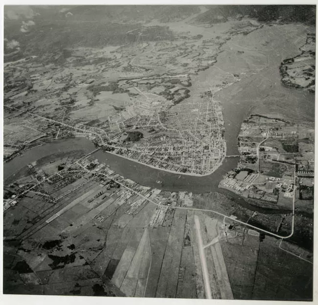 VISTA AEREA DE UNA CIUDAD.?