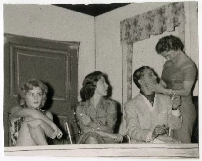Malú Gatica junto a tres actores