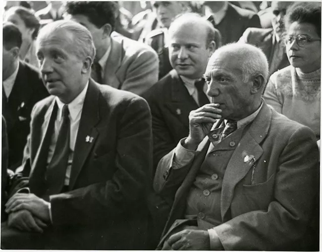 PICASSO Y PAUL ELUARD EN WROCLAW,POLONIA