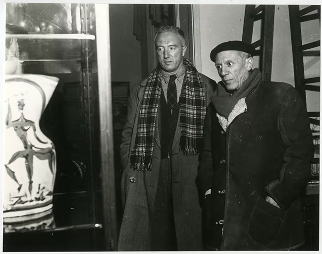 Pablo Picasso y Manuel Ortiz en París