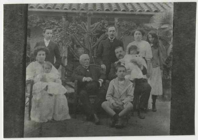 José Gabriel Palma Guzmán y familia