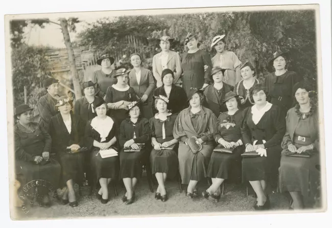Retrato social de señoras