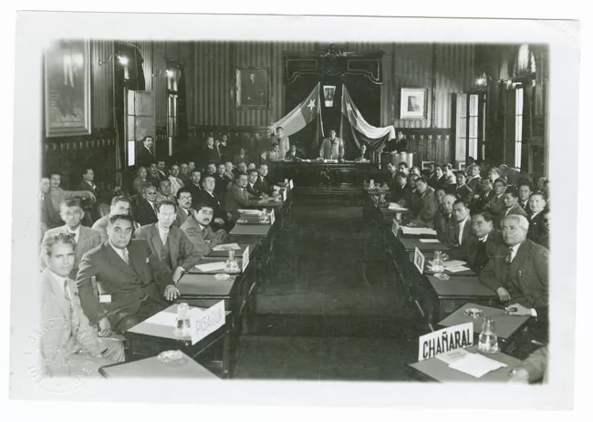 Reunión de alcaldes en el salón Municipal de Antofagasta