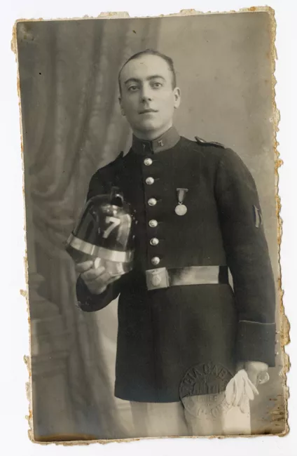 Retrato de bombero