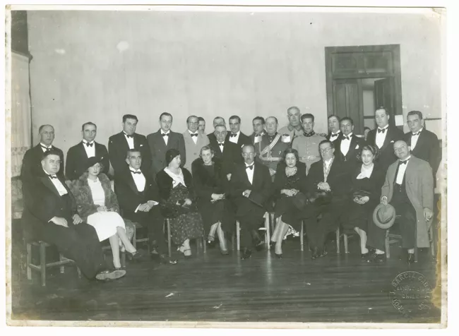 Retrato grupal H. Silva A., Riesle, Fuenzalida Cerda, Gerardo Zuñiga
