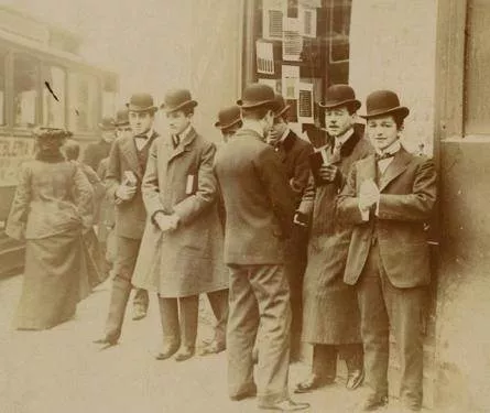  Jóvenes en el centro de Santiago, 1905