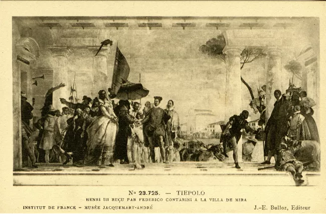 Henri III Recu par Federico contarini a la Villa mira