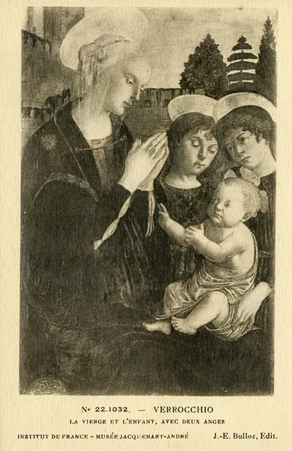 La vierge et l’enfant, avec deux anges