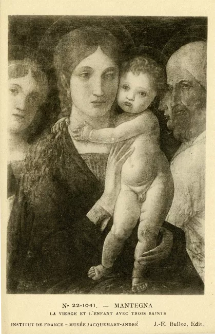La vierge et l’enfant avec trois saints