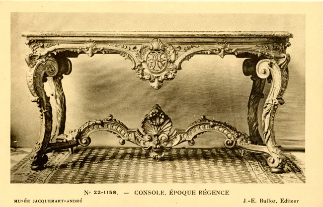 Console Époque Régence