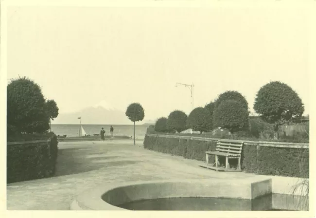 Parque cerca al mar