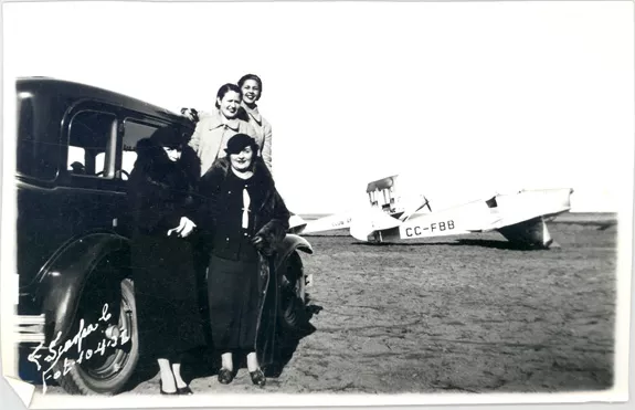 Mujeres posando para la foto
