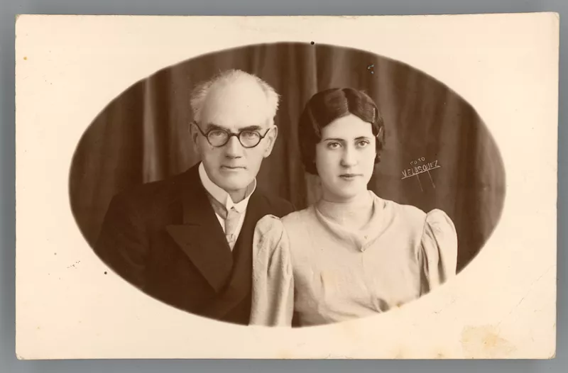 Retrato de Edelmira R. de Clark y su marido