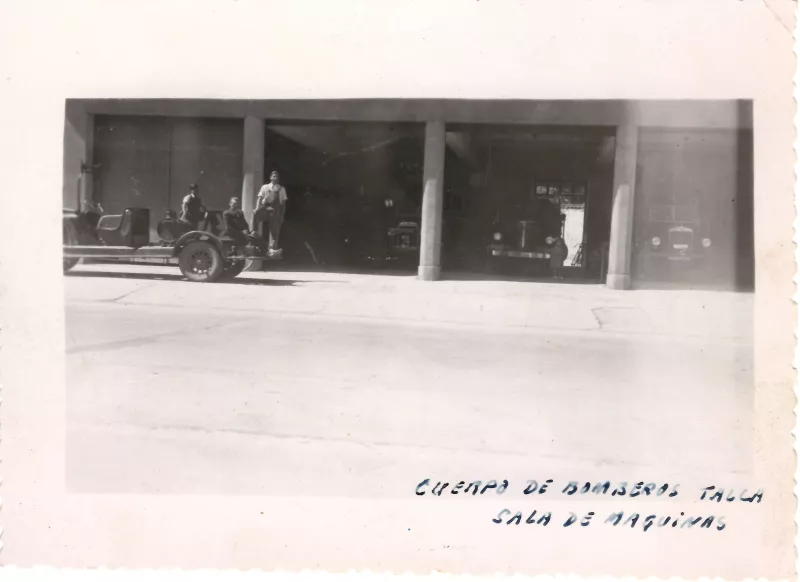 Sala de máquinas del Cuerpo de Bomberos de Talca 