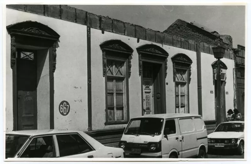 Vista calle Cordovez de La Serena ca. 1980