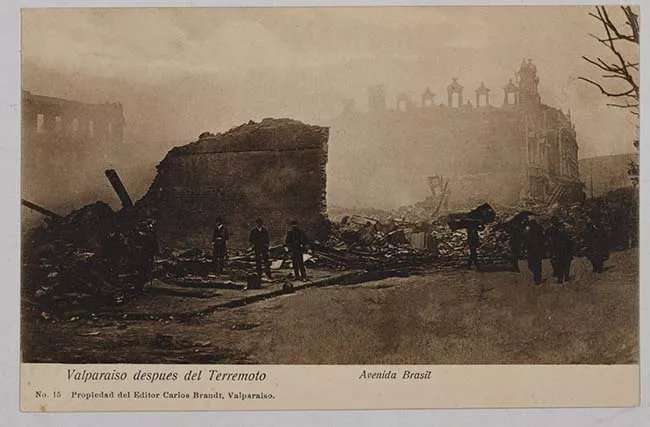 Valparaíso después del terremoto - Avenida Brasil
