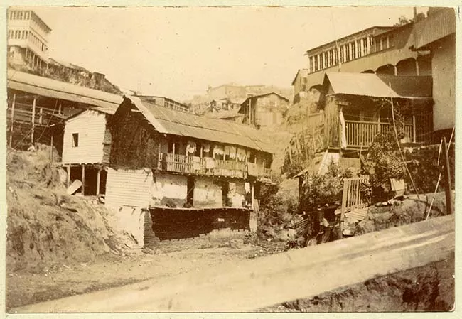 Edificaciones en cerros de Valparaíso