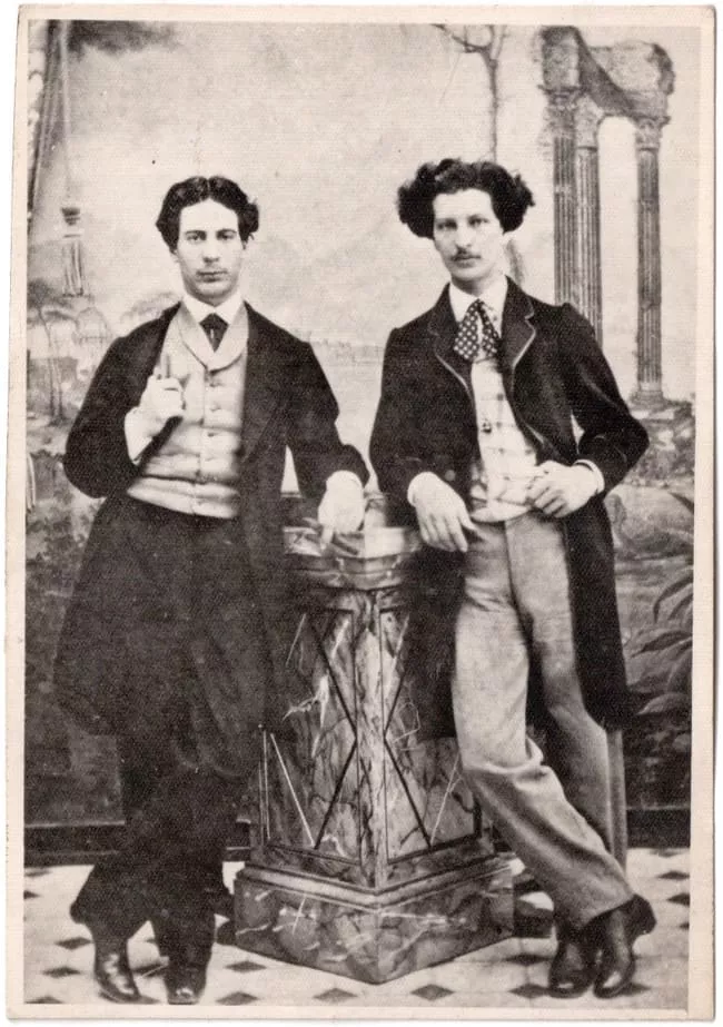Ricardo Varela Morales junto a Manuel Subercaseaux Morales
