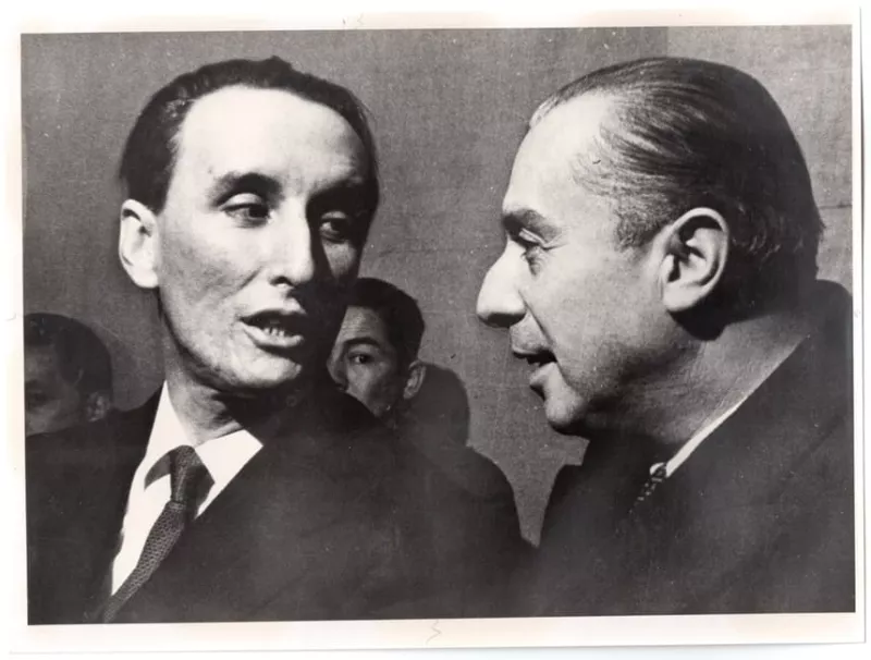 Gabriel González Videla junto a Eduardo Cruz-Coke