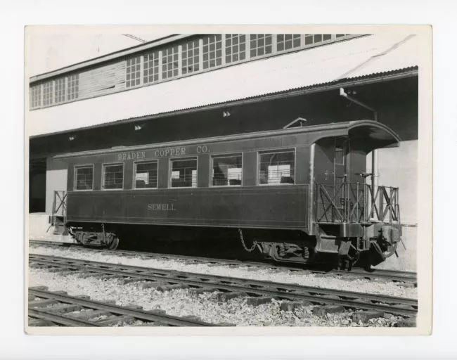 Vagón de pasajeros, Braden Copper Co.