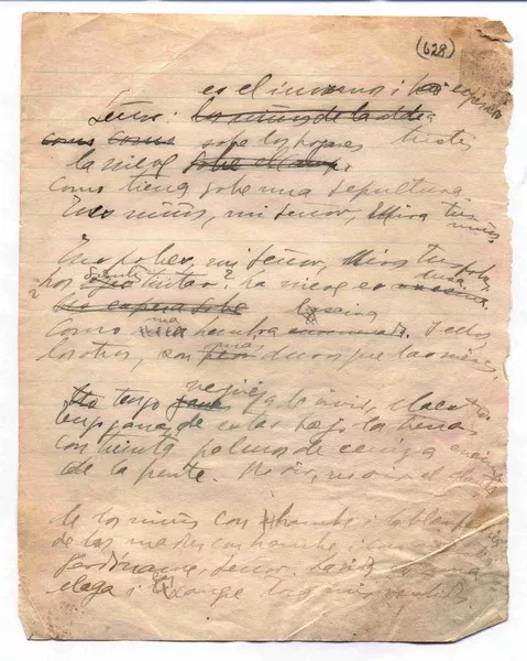 Señor. Es el invierno  [manuscrito] Gabriela Mistral.