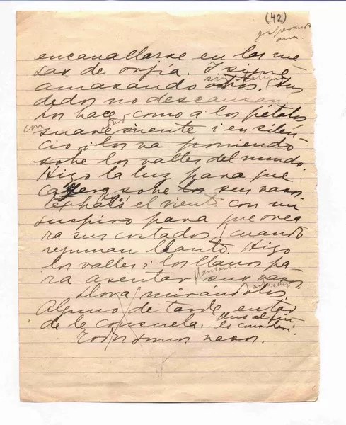 <Motivos para el barro> :  [manuscrito] Gabriela Mistral