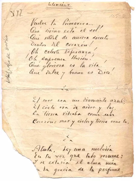 Estancia  [manuscrito] Rubén Darío.