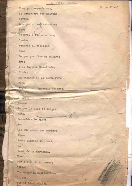 [Cuadernillo de poemas]  [manuscrito] Rubén Darío.