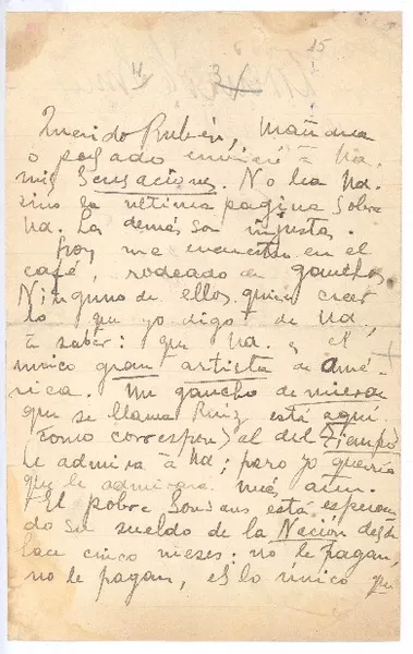 [Carta], c.1900 Madrid, España <a> Rubén Darío  [manuscrito] Enrique Gómez Carrillo.